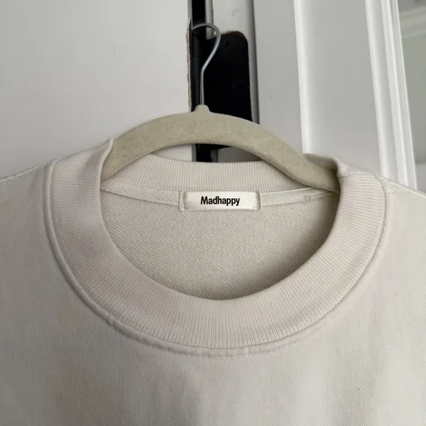 Madhappy Off-White Crewneck Classics Logo Sweatshirt‎ Pullover - Image 2