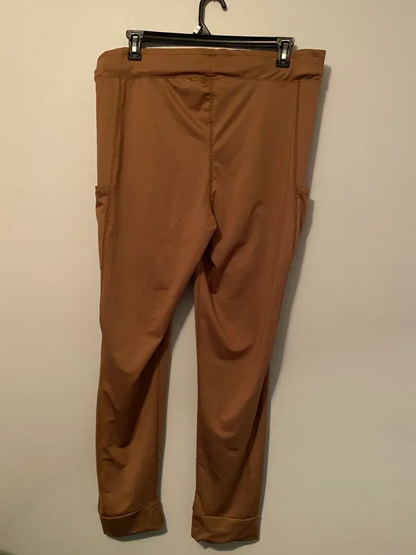 Take A Walk | Loose Pocket Casual Sweatpants Brown - Image 2