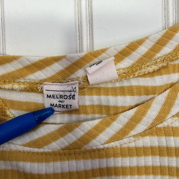 Melrose and Market striped open back top - Image 2