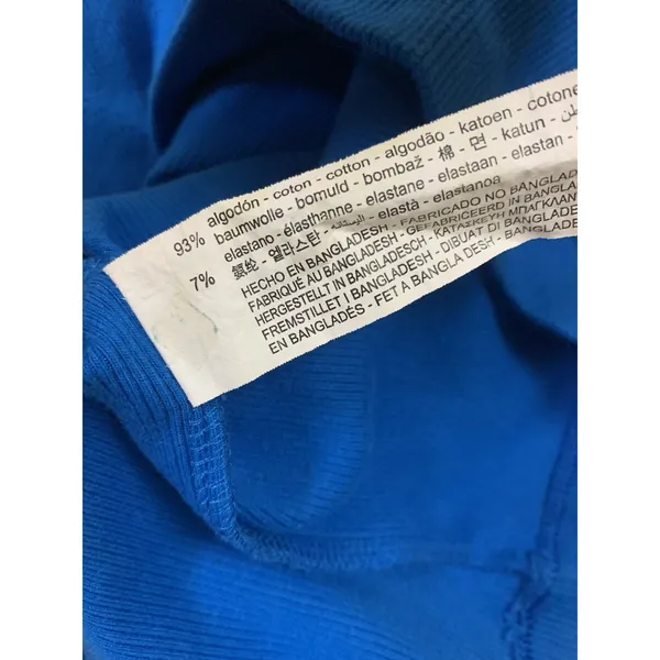 Zara M Blue Ribbed Cutout Midi Dress Bodycon Y2K Going Out Vacation Trendy - Image 5
