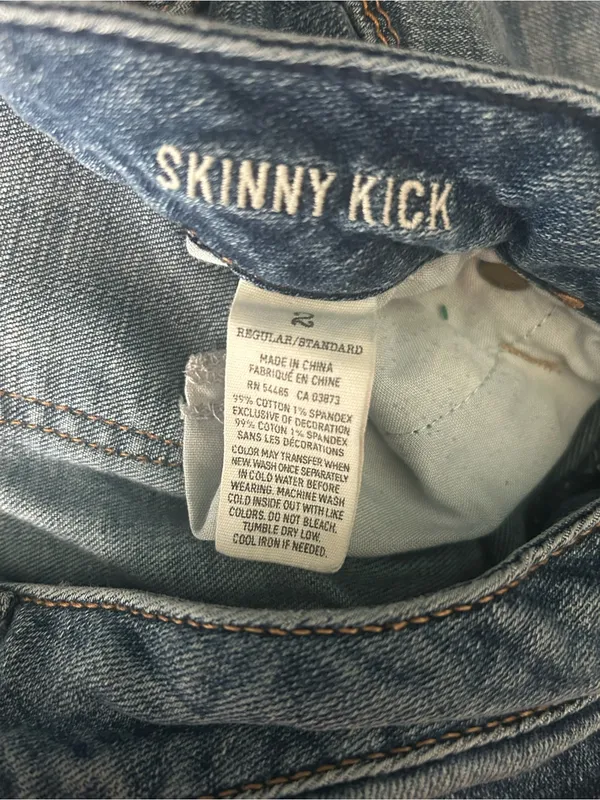 American Eagle Y2K skinny kick stretch low rise bootcut denim jeans woman’s 2 - Image 2