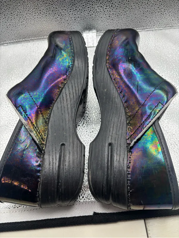 Dansko Professional Slip-On Clogs Size 37 US 6.5-7 Iridescent Nurse Shoes - Image 5