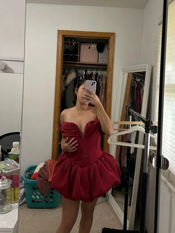 Oh Polly Jessamy Red Mini Dress - Image 4