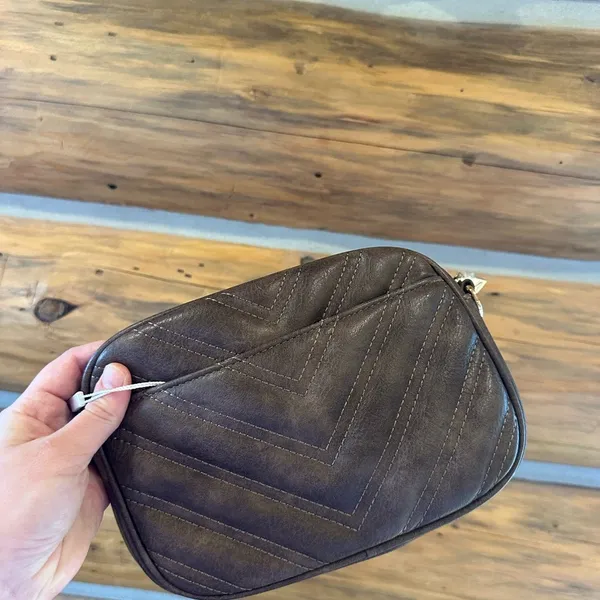 Bedicy Quilted Small Crossbody Purse Brown - Image 2