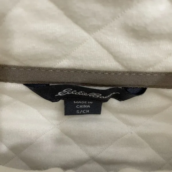 Eddie Bauer Bay Laurel 1/4 Zip Women S‎ Coconut Milk Fleece Quilt Pullover NWT - Image 7