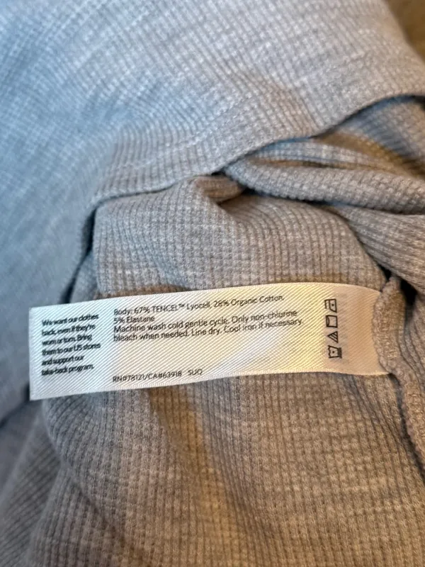 Eileen Fisher Cozy Waffle‎ Knit Hooded Top - Image 5