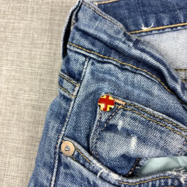 Hudson Crop Muse Jeans Womens 26 Blue Mid Rise Skinny‎ Cuffed Ankle Zip Denim - Image 10