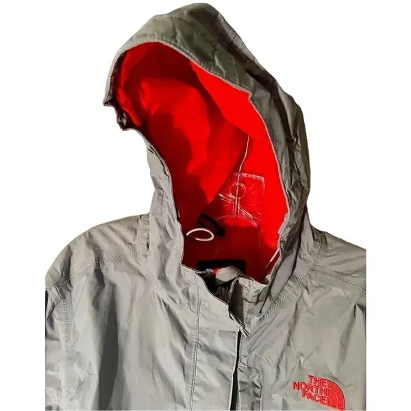 The North Face Shell Hyvent Jacket Gray Pink Lining Size Medium Women’s - Image 5