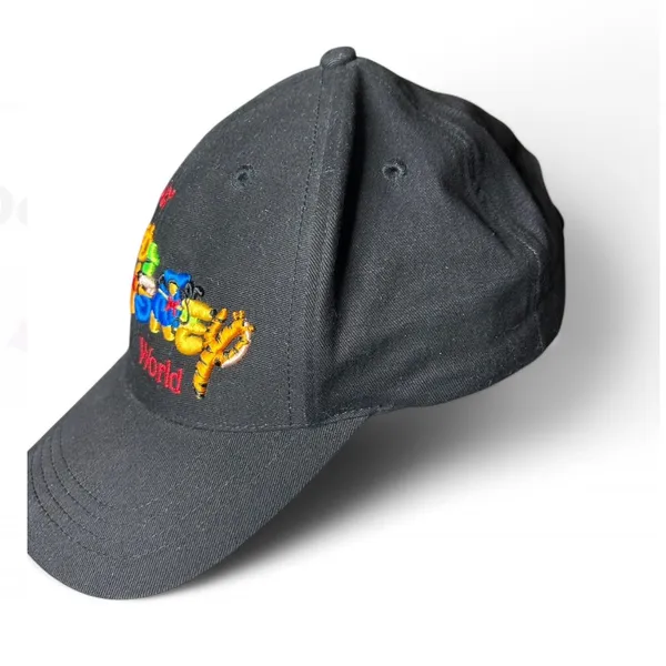 Walt Disney World Hat Adjustable SnapBack Black Raised Embroidery Mickey Mouse - Image 2