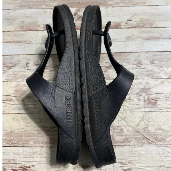 Birkenstock Gizeh EVA Thong Sandals Size EU 37 Women's US 6.5 7 Black Rubber - Image 6