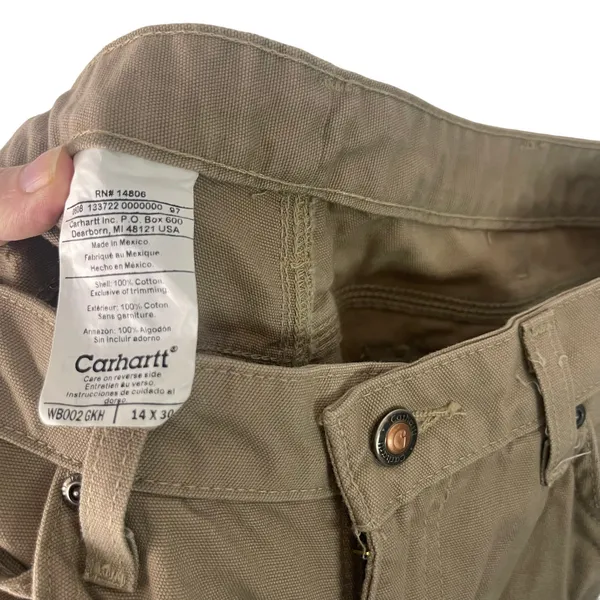 Carhartt Women's Size 14‎ X 30 Khaki Workwear Straight Leg Pants - Image 7