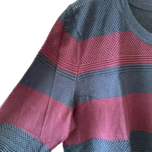 Market & Spruce Rowan Textured Trendy Cotton Blend Crew Neckline SZ XXL #1889 - Image 4