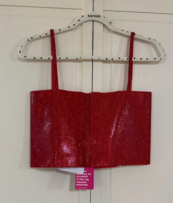 BuddyLove Rhinestone Red Top - Image 3
