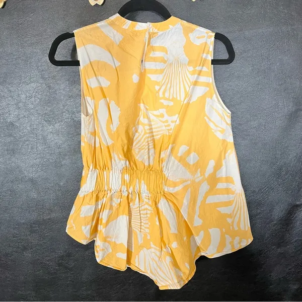Genny Orange Tropic Orange Rouched Top Size 4‎ - Image 10