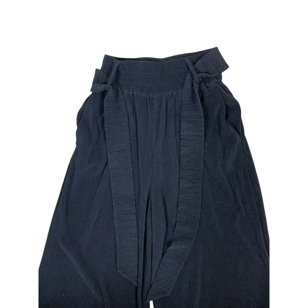 & Other Stories Black‎ Ribbed Wide Leg Palazzo Pants XS - Image 2