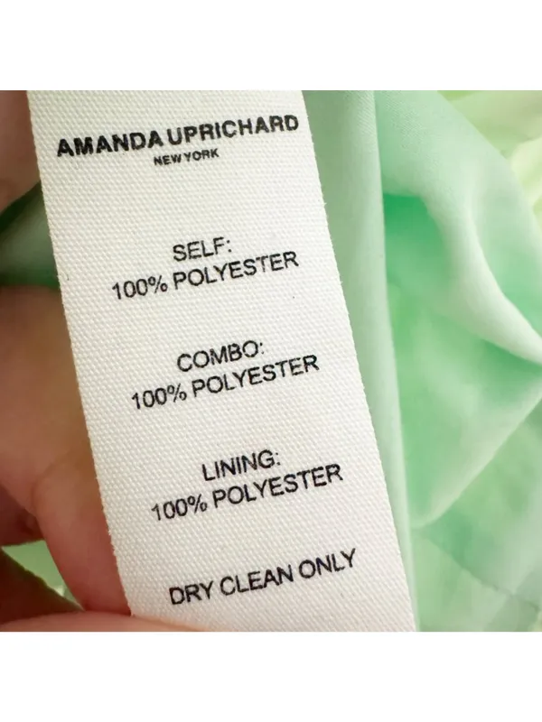 Amanda Uprichard Faith Dress Medium‎ Green Bubble Drop Waist Romantic Coquette - Image 8