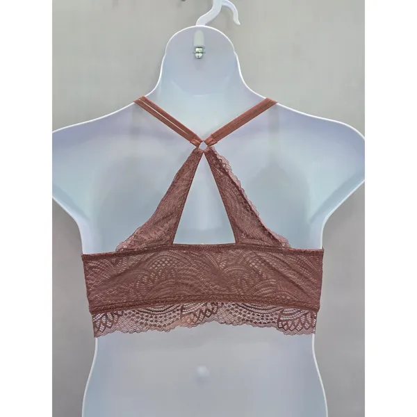Maurices Brown Romantic Boudoir Bridal Cottage Lingerie Feminine Lace Bra XL - Image 2