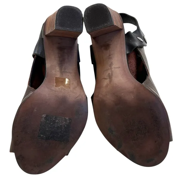 EUC Free People Leather Picture This Heels Size 9.5 - Image 8