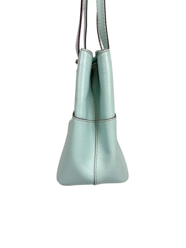 Kate Spade New York Gabriel Grand Street Bag‎ Blue Green Leather Shoulder Purse - Image 4