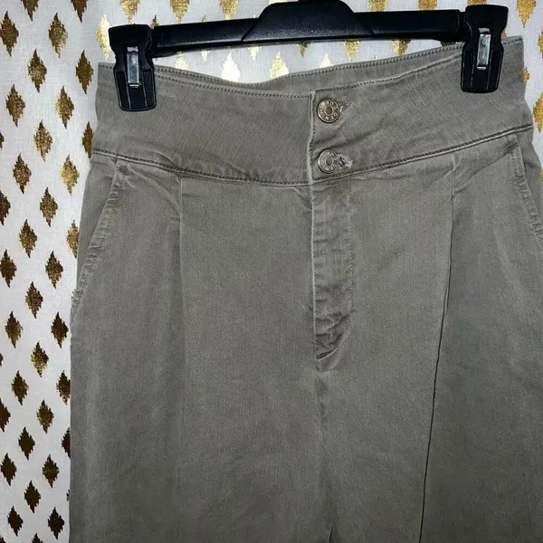 Urban outfitters BDG Wide leg pleated pants green jeans size 2 - Image 3