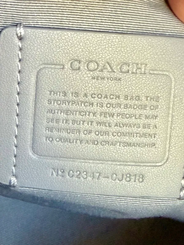 Coach Axel Crossbody Bag Leather Chalk White Gunmetal Graphic Stamp CJ818 - Image 13