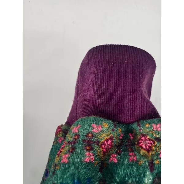 Natural Life Pajamas One Piece‎ Fleece Union Suit Womens Sz Large XL Purple Boho - Image 7