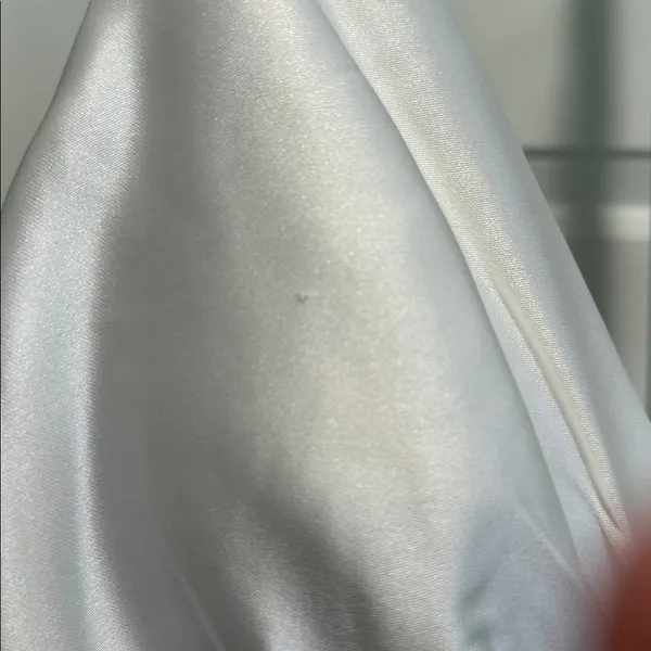 Mac Duggal White Satin Gown NWT Size 2‎ Style 12443 Formal Bridal Evening Dress - Image 9