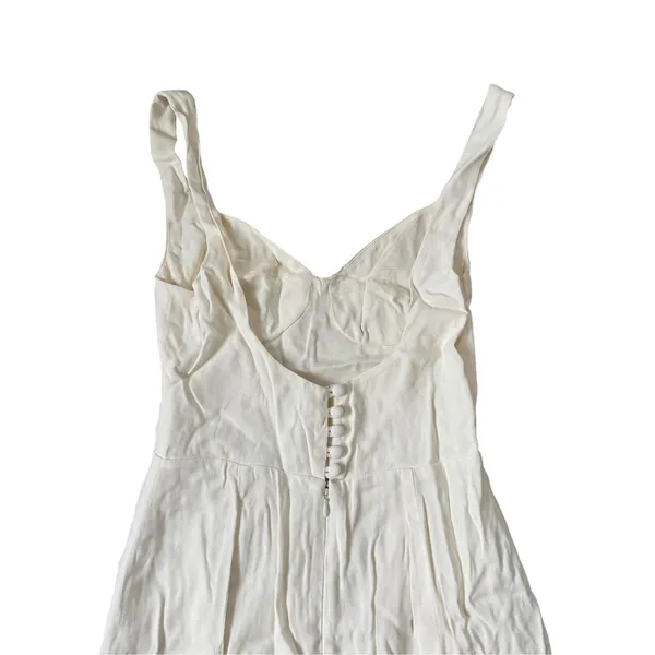 Reformation Lecce Dress Ivory - Image 6