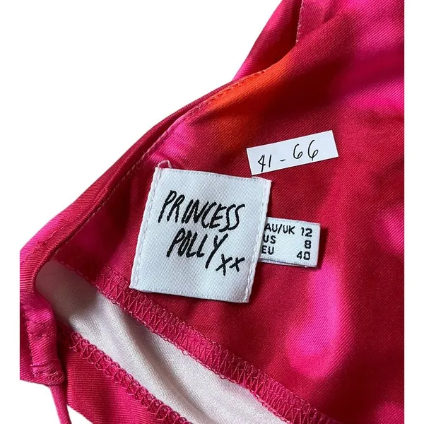 Princess Polly Pink Halter Scarf Crop Top Women's Size 8 | 41-66 - Image 3