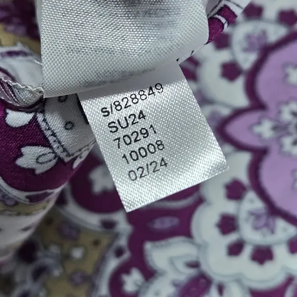 Ann‎ Taylor Womens Purple Mandala Print Halter Neck Blouse Top Satin Size M NEW - Image 5