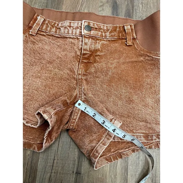 Isabel Maternity by Ingrid & Isabel‎ Denim Shorts Sz 4 High Rise Pregnancy - Image 8