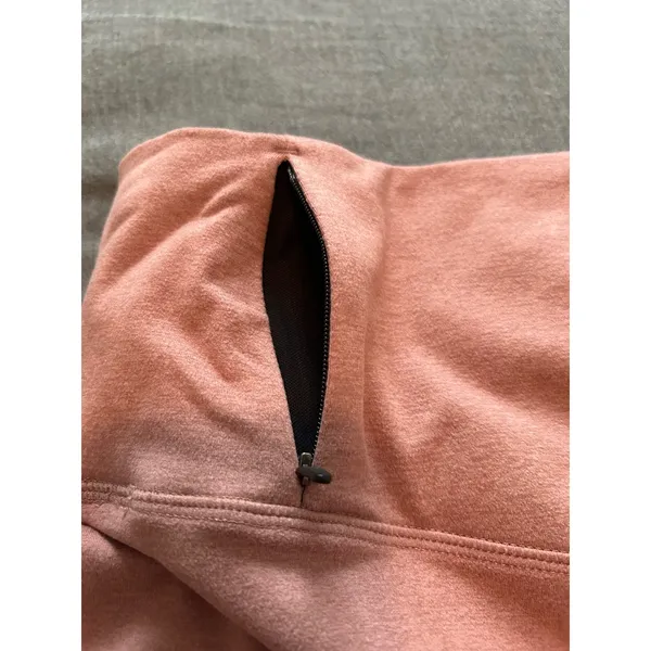 Vuori Performance Leggings Womens XL Terracotta Pink High Rise 7/8 Zip Pocket - Image 9