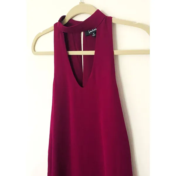 NWT Lulus Groove Thing Magenta Swing Mini Sleeveless Dress Sz S - Image 4