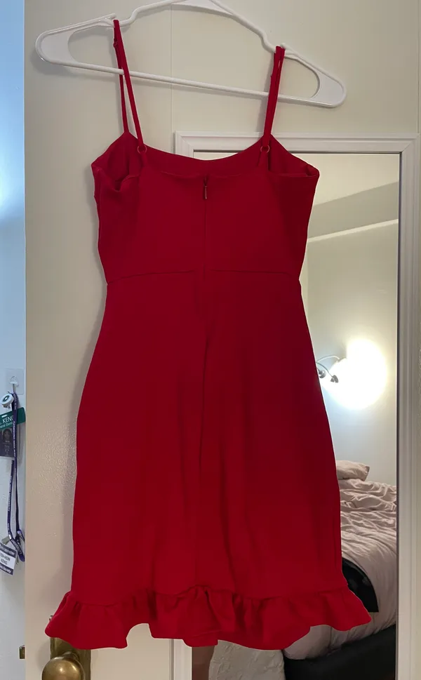Lulus Red Midi Dress - Image 3