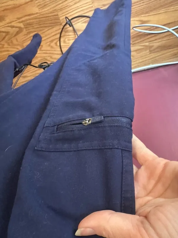 Figs Navy Drawstring Cargo Sweatpants - Image 5