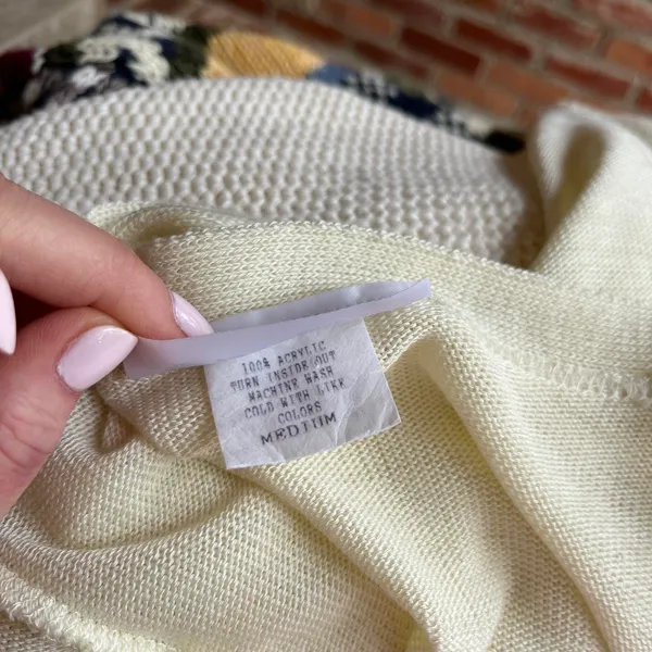 Earth Song Cream Tie Cardigan - Image 4