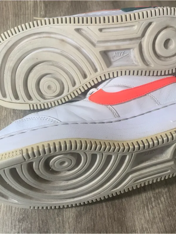 Nike Air Force 1 Shadow sneakers in the White Solar Red Color Ladies Sz 8.5 - Image 6