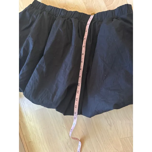 ARITZIA SUNDAY BEST Bubbly‎ Poplin Mini Skirt Size Large Black - Image 7
