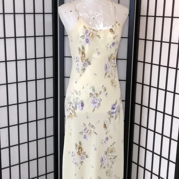 VTG Gold Crown Label Floral Dress - Image 6