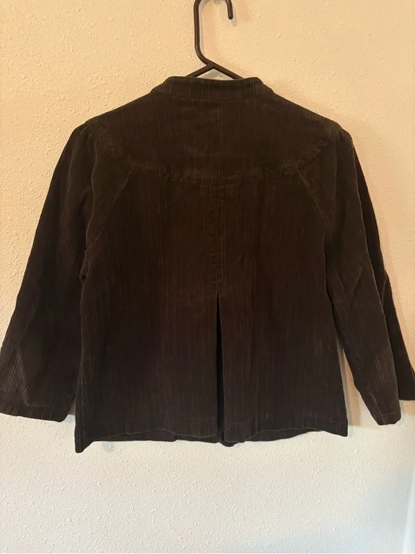 Tribal Women’s Brown Corduroy Button Up Jacket - Image 2