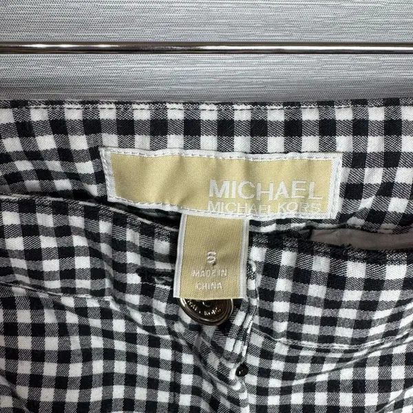 Michael Kors Gingham Pants Mid Rise Size 6 - Image 5
