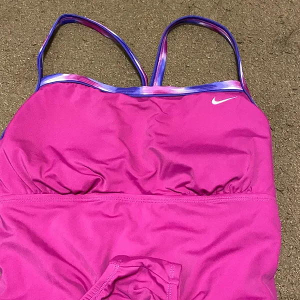 Womens Nike Pink Purple Essentials One-Piece Swimsuit NESS510-675 Size 14‎ - Image 3