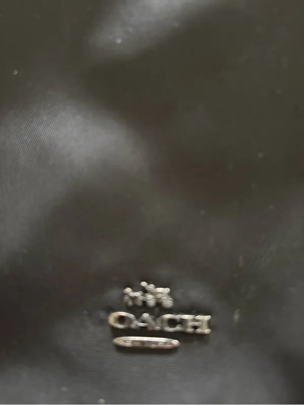 Coach Cross Body Crossbody Handbag Black Nylon Multiple Zip Up Compartment 11X7 - Image 7