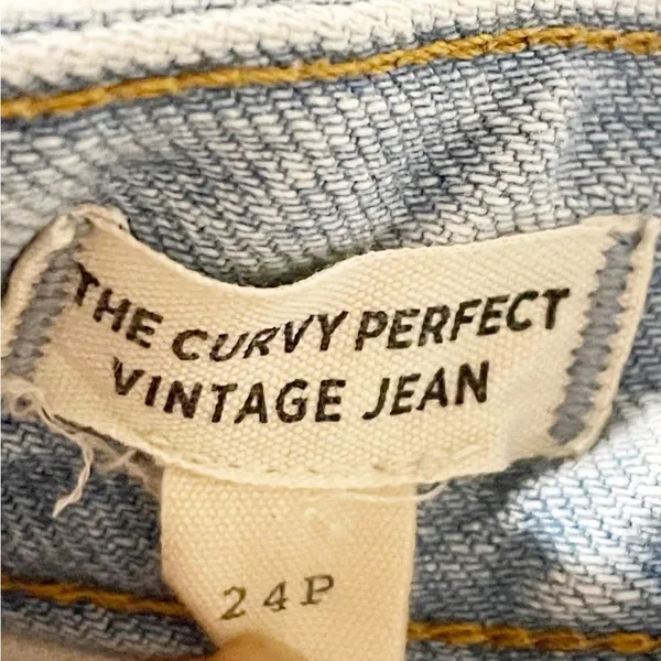 Madewell Size 24 Petite Curvy Perfect Vintage Jean Light Wash Denim‎ - Image 4