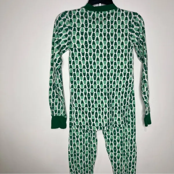 Carters Christmas tree‎ pajama set long sleeve pants women's size XS green white - Image 7