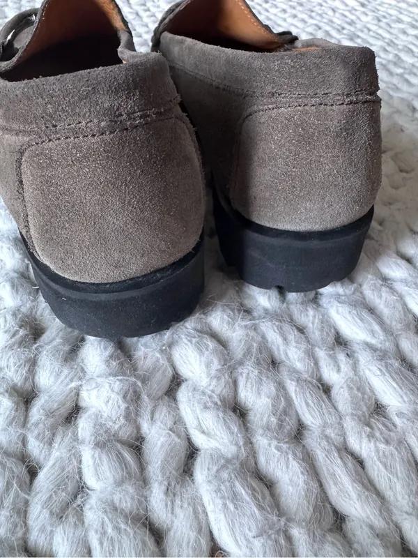 Elizabetta Taupe Suede Loafers, size 38 (7.5/8) - Image 7