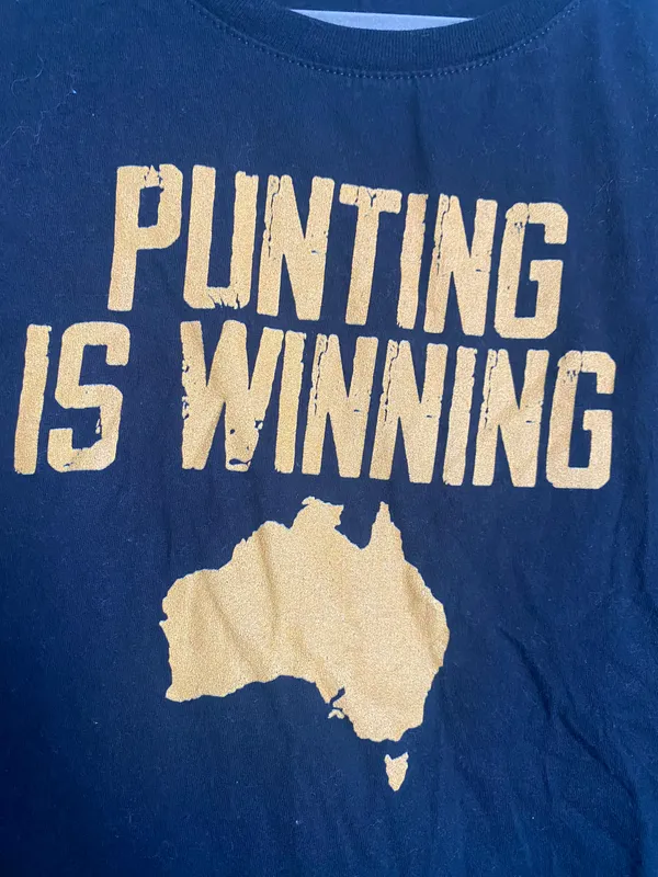 Punting Is Winning Tee Black Size M - Image 5