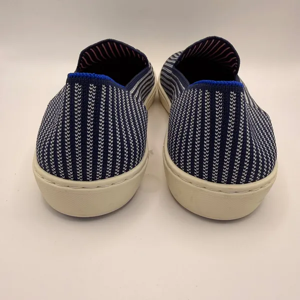 Rothys The Sneaker Navy Stripe Slip On Knit Shoes Womens‎ 10.5 Washable NEW - Image 5