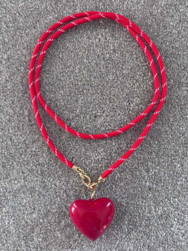 NWOT Roxanne Assoulin Ling Happy Cord Charm Necklace - Image 2