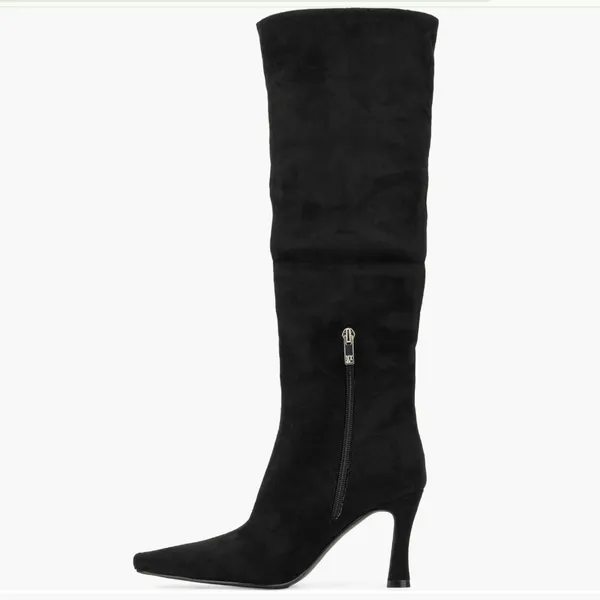 NEW NEW YORK & COMPANY Kalissa Tall Convertible Stiletto Boot Houndstooth 7 - Image 12